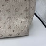 POLLINI Purse Beige & brown logo leather crossbody purse shoulder handbag 15x11 Photo 3