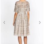 Johnny Was NWT  Champagne Beaded Lace  Mesh Dress Size‎ XS Photo 3