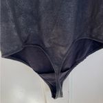 Abercrombie & Fitch  black faux leather style bodysuit size large Photo 3