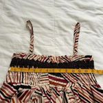 Axes Femme red mixed stripe smocked top dress ruffles Size medium, from Japan Brown Photo 5