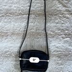 Fossil  Vtg 90's Black Leather Small Crossbody WALLET ID INSIDE Bag Tote Purse Photo 3