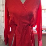 Rag and Bone  Debbie red long sleeve top Photo 0