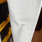 Old Navy  Mid-Rise Rockstar Distressed Light Gray & White Jeans Size 2 Photo 3