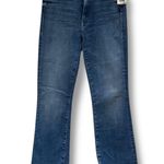 Mother The Insider Crop Step Fray Jeans Hey Sun Size 26 High Photo 0