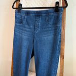 Spanx Dark Wash Blue Sculpt Shape Wear Cotton Blend Slim Straight Jeans Photo 1