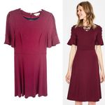 Boden USA Boden Alexis Jersey Dress Size 8 Burgundy Wine Photo 1