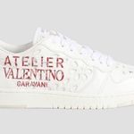 Valentino Garavani Valentino Atelier San Gallo printed broderie anglaise leather sneakers IT 38.5 Photo 0