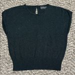 Andrea Jovine  Black Glitter Knit Top Photo 0