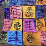 Rising International Hoodie Jacket Boho Patchwork Hippie Full zip up M Cotton Blue Size M Photo 10