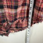 Free People Eight Days a Week Shirt Dress Women's M Red Black Plaid Button-Front Photo 8