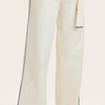 Alala  Framed Knit Wide Leg‎ Straight Pants Cream Size XS Photo 0