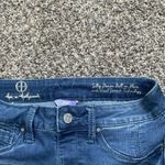 Hot In Hollywood Silky Denim Pull On Flare Jeans Size XSP Stretch 90s, Y2K Vibes Blue Photo 3