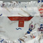 Modcloth Size 4X Synchronized Swimming Beach Pool Party Ruffle Henley Blouse Top Photo 6