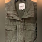 Madewell  Olive‎ Foliage Green Surplus Utility Jacket Full Zipper & Snaps Size XS Photo 5