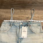 ZARA  Crop Denim Jean Spaghetti Strap Top - NWT Photo 5