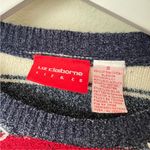 Liz Claiborne BOGO Vintage 90s Y2K Ribbon Bow Striped Red White Blue USA Sweater Photo 1