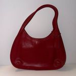 Coach  1998 Ergo Vintage Zipper Small Hobo One Shoulder Purse Bag Red Leather EUC Photo 5