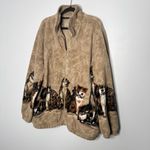 Vintage cat print jacket Brown Size undefined Photo 1