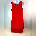RIHOAS L Sleeveless Fit n Flare Red and Black Heart Print Mini Dress Size L Photo 1
