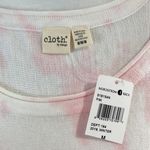 Cloth by Design New Convertible Side Slit Sweater Tie Dye Pink White Photo 14