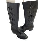 Ecco  black leather riding boots size 39 (8) womens boots Photo 2