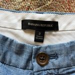 Banana Republic  Women’s Blue High Waist Cotton Flat Front Shorts Size 2 Summer Photo 12