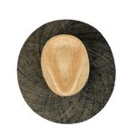 Wyeth Hayley Straw Hat in Indigo Natural Dip Dyed Wide Brim Straw Hat Tan Photo 4