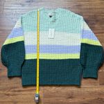 Universal Threads Universal Thread Women’s Striped Crewneck Long Sleeve Sweater Size Medium NWT Photo 3