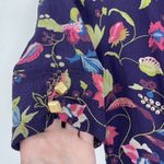 Anthro Leifsdottir Silk Floral Short Sleeve Mini Dress Multi Photo 3