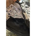 INC Illusion Mesh Overlay Floral Print Top Size S Black Short Sleeve Whimisgoth Photo 6