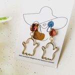 adri's Little Ghost With Purple Stone Stud  Photo 0