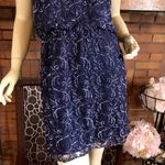 Alice + Olivia  PURPLE SILK LACE SEQUIN SCOOP NECK & BACK COCKTAIL DRESS (8) Photo 7