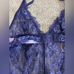 Savage X Fenty Floral Lace Teddy XS Lingerie sexy Blue Photo 2