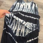 Anthropologie Cloth & Stone Tie Dye Midi Dress Navy White Photo 7