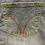 Carolina Blues Vintage Blue Denim Jean Skirt women’s size 14‎ Photo 4