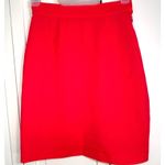 Vintage Thierry Mugler Hot Pink Pencil Skirt Womens 4 90s French Couture Wool Photo 1