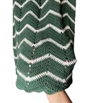 Emory park  Crochet Green White Chevron Print Skirt Size Large Photo 3