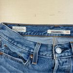 Levi's Levi’s Wedgie Straight Jeans Women’s 26 Button Fly Frayed Hem Blue Denim Photo 6