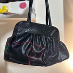 Vintage Canvas Leather 80s Shoulder Purse Photo 2