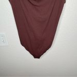 SKIMS  stretch cotton ribbed garnet brown tank top body suit size 3X Photo 4