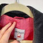 Vintage Mondi Womens M Pink Orange Plaid 100% Wool Power Blazer Preppy Retro Size M Photo 4