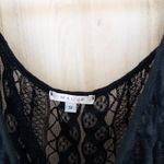 Y2K Mauve Womens Lace Sheer Top Size S Black Boho Whimsigoth Fairy Grunge Photo 3