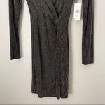𝅺NWT ROW A Metallic Sheath Dress Black X Photo 2