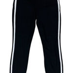 Athleta  XS Black High Rise Leggings‎ White Stripe Stretch Active Athleisure Photo 0