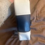 Coach  2014 Hadley Tricolor Colorblock blue tan & white leather crossbody Photo 6