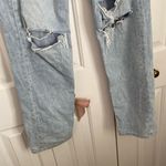 American Eagle  Highest Rise Baggy‎ Straight Jeans Light Wash Distressed Photo 2