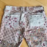 Lucky Brand Floral + Paisley Charlie Skinny Jeans, Cream, Colorful, Size 2 Photo 5