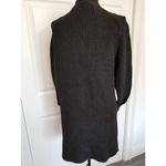 Caslon  Womens Open Front Cardigan Sweater Black Side Slits Ribbed Cuffs Size XS Photo 2