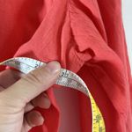 Ralph Lauren Lauren  Red Dress Long Sleeves V-Neck Women's Size L Lightweight Photo 4