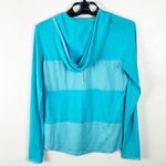 Nike Teal Dri Fit Long Sleeves Hoodie Top, Size Large Photo 2